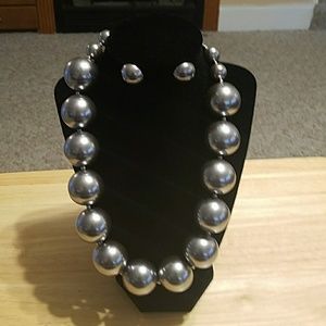 Necklace and earrings